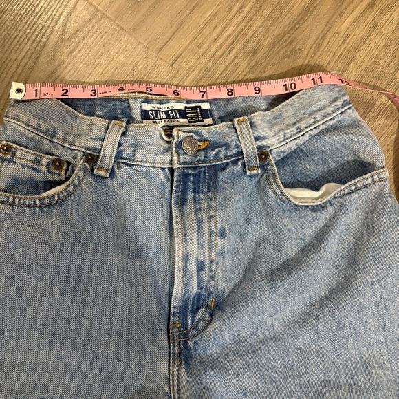 Vtg 80’s Gap Denim Slim Fit High Rise Jeans Sz 4 Ankle Light Wash 90s Retro - Picture 7 of 11